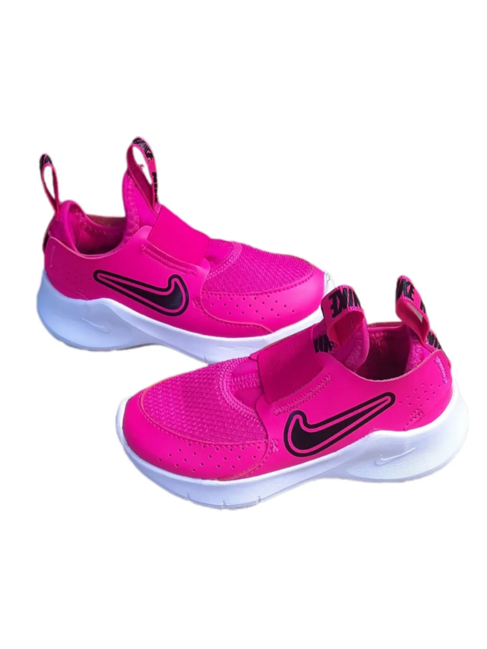 Nike Flex Runner 3 PS Slip On Shoes Laser Fuchsia Black Size 8C FN1294-602